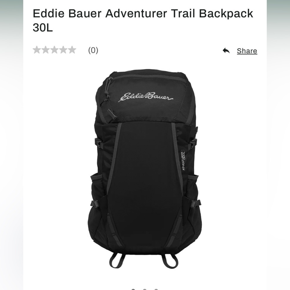 Eddie Bauer Unisex-Adult Adventurer Trail Pack, Black Regular ONE SIZE